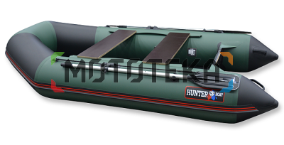 Лодка ПВХ Hunter (Хантер) 290 ЛКА зелёный