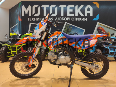 Питбайк Apollo (Аполло) RFZ Start 125 LE с фарой и электростартером 17/14 оранжевый