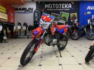 Питбайк Apollo (Аполло) RFZ Start 125 LE с фарой и электростартером 17/14 красный