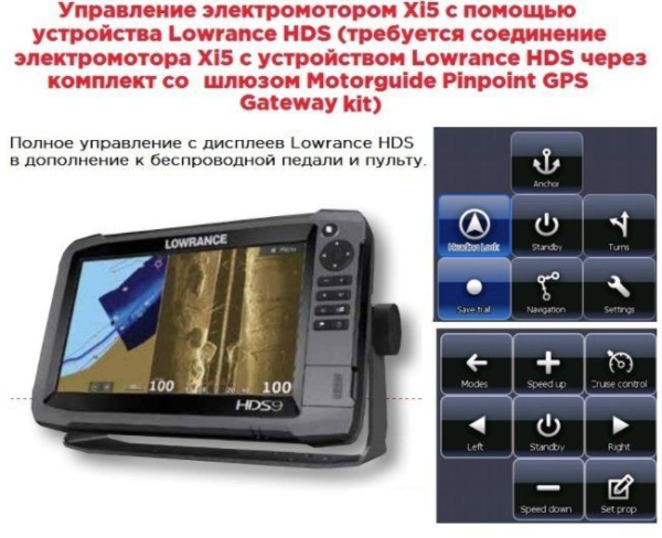 Лодочный мотор электрический (электромотор) MotorGuide (Моторгайд) Xi5 - 55 FW 48" 12V FP SNR GPS | Мототека