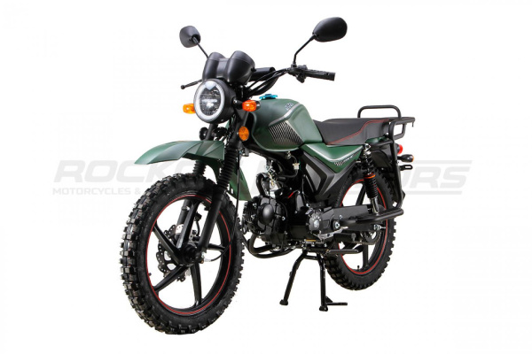 Мопед ROCKOT (Рокот) ALPHA OFFROAD M - 11 LUX+ (LED) зелёный матовый | Мототека