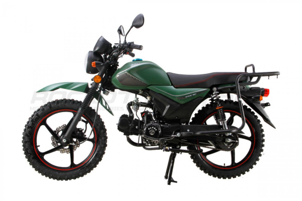Мопед ROCKOT (Рокот) ALPHA OFFROAD M - 11 LUX+ (LED) зелёный матовый | Мототека